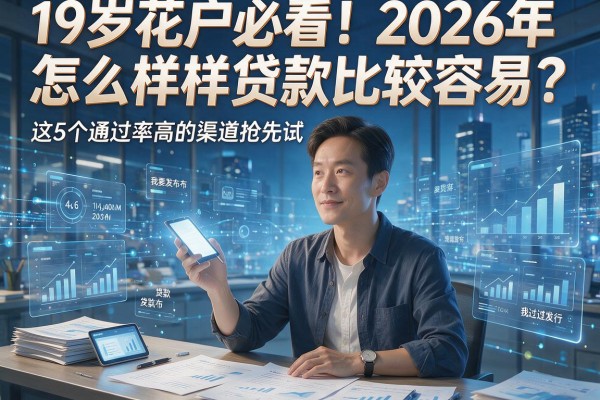 19岁花户必看!2026年怎么样贷款比较容易?这5个通过率高的渠道抢先试