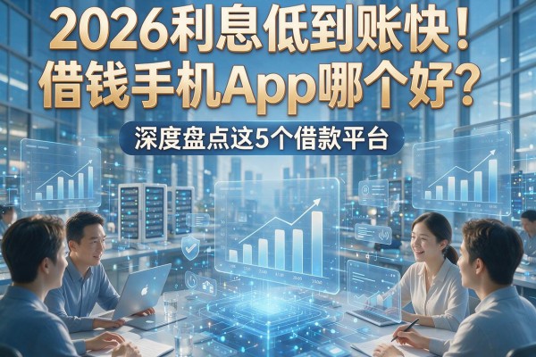 2026利息低到账快！借钱手机App哪个好？深度盘点这5个借款平台