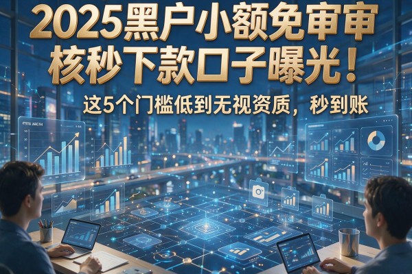 2025黑户小额免审核秒下款口子曝光！这5个门槛低到无视资质，秒到账！