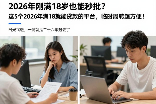 2026年刚满18岁也能秒批?这5个2026年满18就能贷款的平台,临时周转超方便!