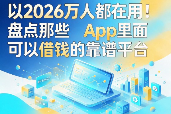 2026万人都在用!盘点那些App里面可以借钱的靠谱平台