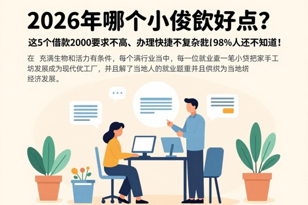 2026年哪个小额贷款好点?这5个借款2000要求不高、办理快捷不复杂的软件98%人还不知道!