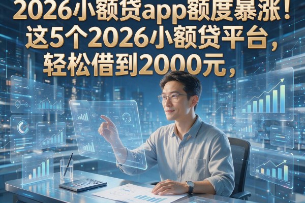 2026小额贷app额度暴涨!这5个2026小额贷平台,轻松借到2000元