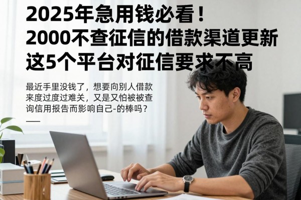 2025年急用钱必看!2000不查征信的借款渠道更新,这5个平台对征信要求不高