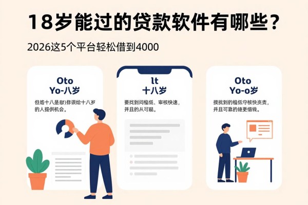 18岁能过的贷款软件有哪些?2026这5个平台轻松借到4000