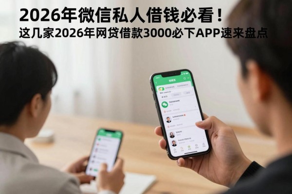 2026年微信私人借钱必看！这几家2026年网贷借款3000必下APP速来盘点