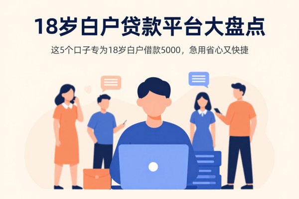 18岁白户贷款平台大盘点!这5个口子专为18岁白户借款5000,急用省心又快捷