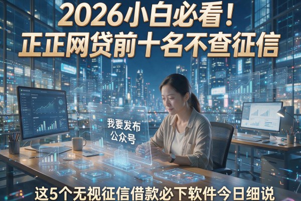 2026小白必看!正规网贷前十名不查征信,这5个无视征信借款必下软件今日细说