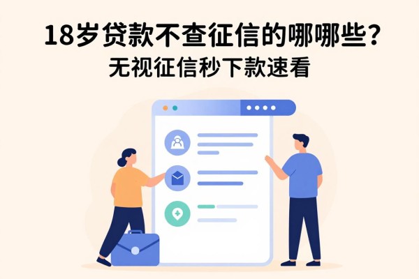18岁贷款不查征信的app有哪些?无视征信秒下款速看