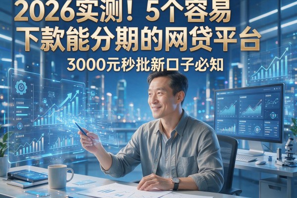 2026实测!5个容易下款能分期的网贷平台,3000元秒批新口子必知