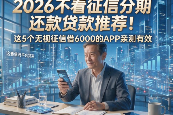 2026不看征信分期还款贷款推荐！这5个无视征信借6000的APP亲测有效