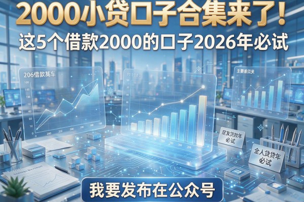 2000小贷口子合集来了!这5个借款2000的口子2026年必试
