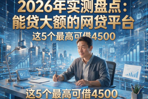 2026年实测盘点:能贷大额的网贷平台,这5个最高可借4500