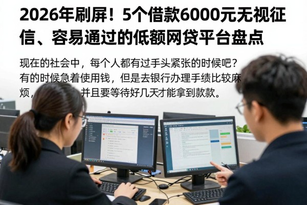 2026年刷屏!5个借款6000元无视征信、容易通过的低额网贷平台盘点