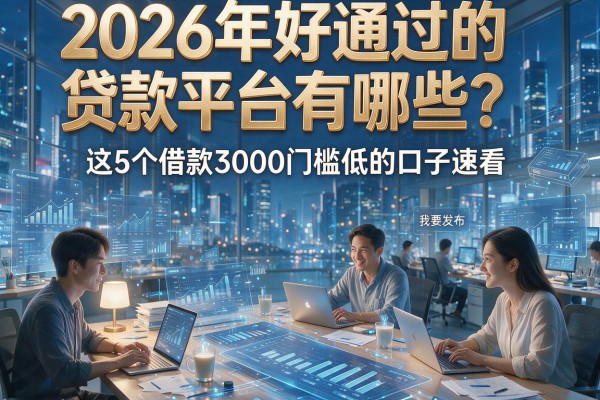 2026年好通过的贷款平台有哪些？这5个借款3000门槛低的口子速看