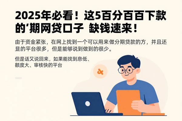 2025年必看！这5个百分百下款的分期网贷口子，缺钱速来！