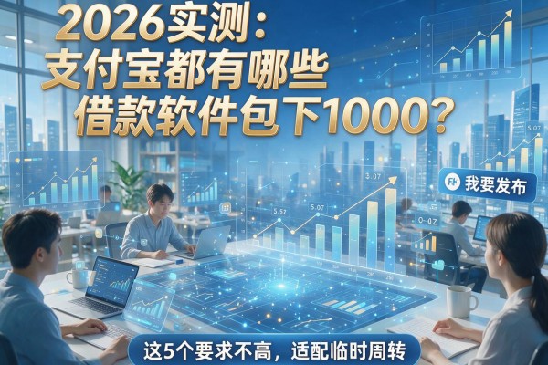 2026实测:支付宝都有哪些借款软件包下1000?这5个要求不高,适配临时周转