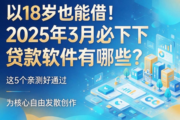 18岁也能借!2025年3月必下贷款软件有哪些?这5个亲测好通过