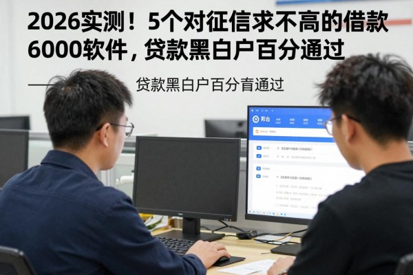 2026实测！5个对征信要求不高的借款6000软件，贷款黑白户百分百通过