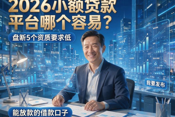 2026小额贷款平台哪个容易?盘点5个资质要求低、能放款的借款口子