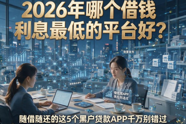 2026年哪个借钱利息最低的平台好？随借随还的这5个黑户贷款APP千万别错过！