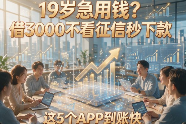 19岁急用钱？借3000不看征信秒下款，这5个APP到账快！