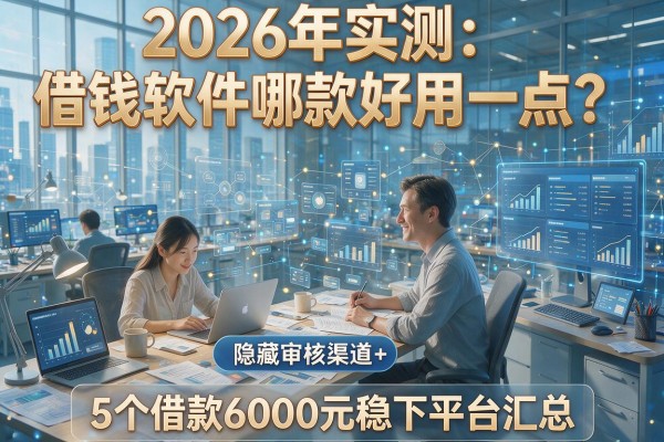 2026年实测：借钱软件哪款好用一点？隐藏审核渠道+5个借款6000元稳下平台汇总