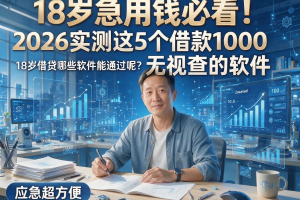 18岁急用钱必看！2026实测这5个借款1000无视查的软件，18岁借贷哪些软件能通过呢？应急超方便