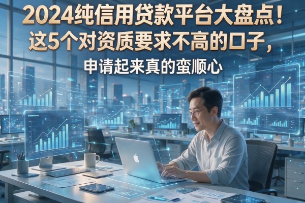 2024纯信用贷款平台大盘点！这5个对资质要求不高的口子，申请起来真的蛮顺心