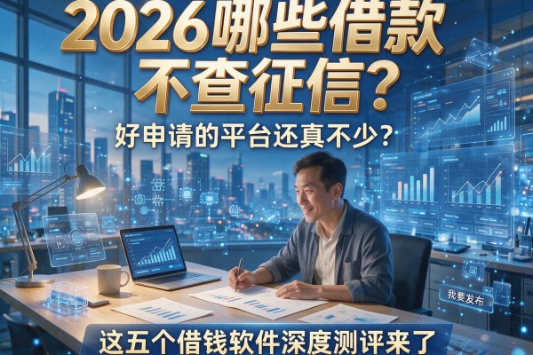 2026哪些借款不查征信?好申请的平台还真不少,这五个借钱软件深度测评来了!