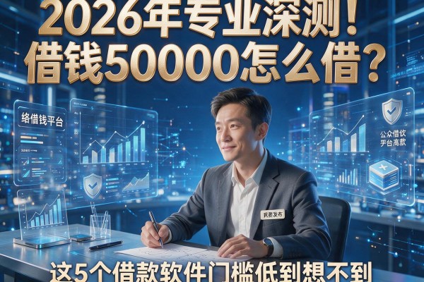 2026年专业深测！借钱50000怎么借？这5个借款软件门槛低到想不到