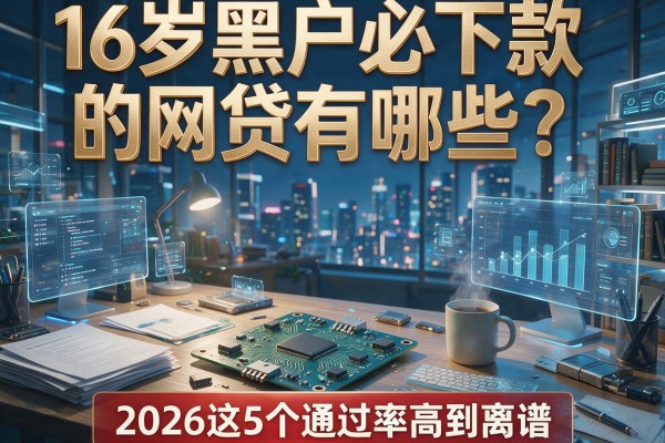 16岁黑户必下款的网贷有哪些?2026这5个通过率高到离谱!