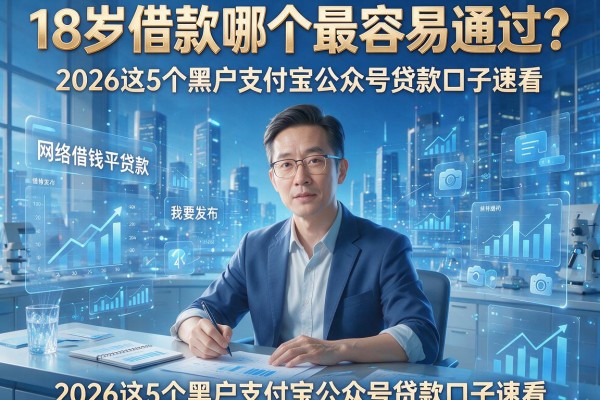 18岁借款哪个最容易通过?2026这5个黑户支付宝公众号贷款口子速看!