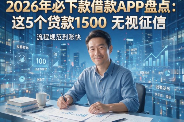 2026年必下款借款APP盘点:这5个贷款1500无视征信,流程规范到账快