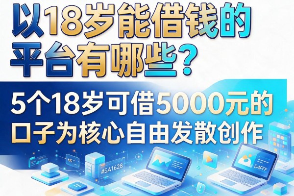 18岁能借钱的平台有哪些?盘点5个18岁可借5000元的口子
