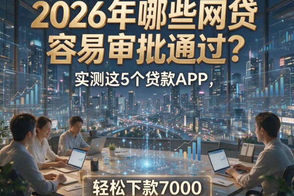 2026年哪些网贷容易审批通过?实测这5个贷款APP,轻松下款7000!