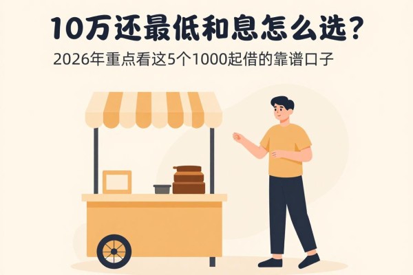 10万还最低利息怎么选?2026年重点看这5个1000起借的靠谱口子