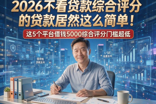 2026不看贷款综合评分的贷款居然这么简单!这5个平台借钱5000综合评分门槛超低