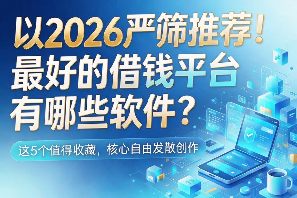 2026严筛推荐!最好的借钱平台有哪些软件?这5个值得收藏