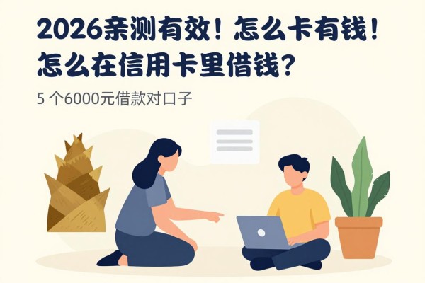 2026亲测有效!怎么在信用卡里借钱?这5个6000元借款对口子今日公开