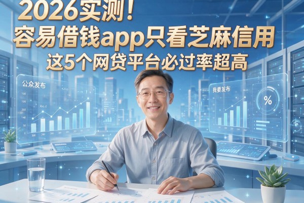 2026实测！容易借钱app只看芝麻信用，这5个网贷平台必过率超高