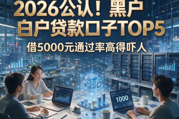 2026公认！黑户白户贷款口子TOP5，借5000元通过率高得吓人