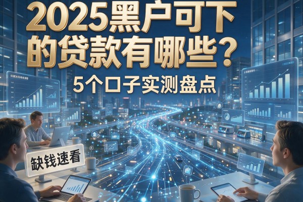 2025黑户可下的贷款有哪些？5个口子实测盘点，缺钱速看！
