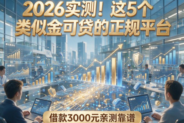 2026实测！这5个类似金可贷的正规平台，借款3000元亲测靠谱