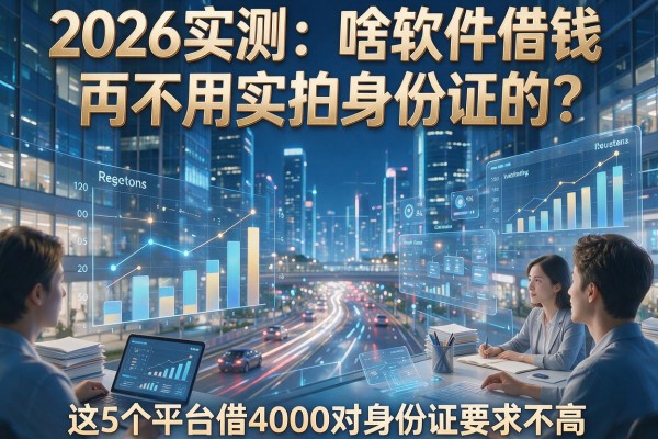 2026实测:啥软件借钱不用实拍身份证的?这5个平台借4000对身份证要求不高