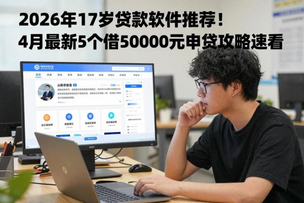 2026年17岁贷款软件推荐!4月最新5个借50000元申贷攻略速看
