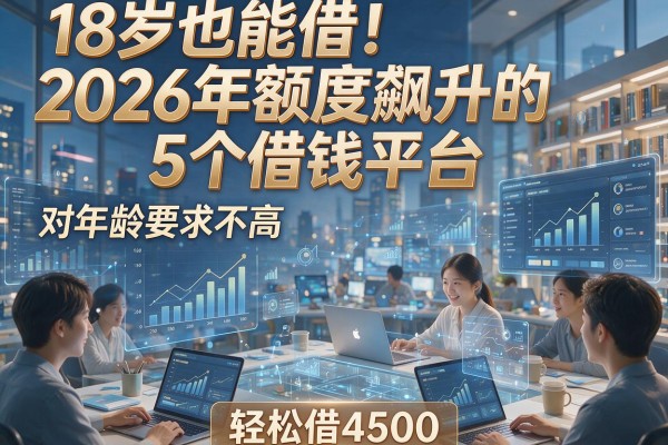 18岁也能借!2026年额度飙升的5个借钱平台,对年龄要求不高,轻松借4500