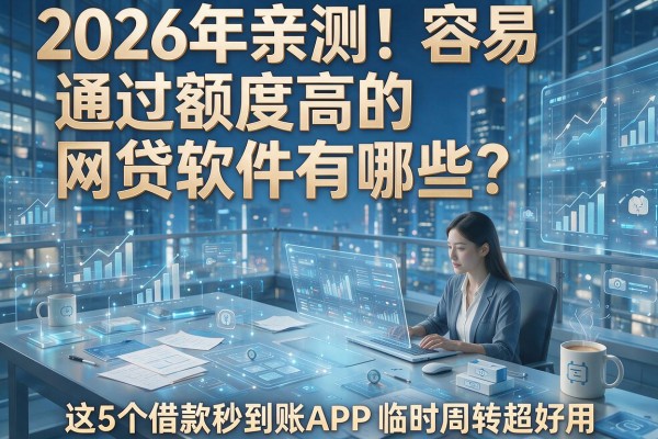 2026年亲测!容易通过额度高的网贷软件有哪些?这5个借款秒到账APP临时周转超好用