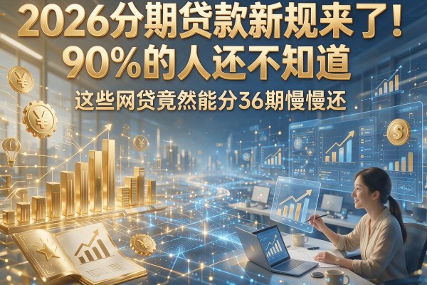 2026分期贷款新规来了!90%的人还不知道,这些网贷竟然能分36期慢慢还