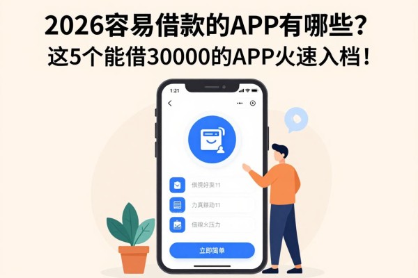 2026容易借款的APP有哪些？这5个能借30000的APP火速入档！